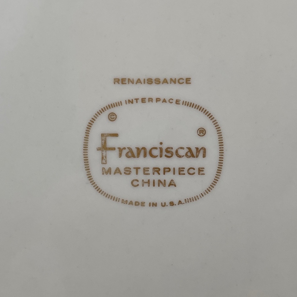 Gold Renaissance - Franciscan Masterpiece China. Four Salad Plates - Picture 4 of 4